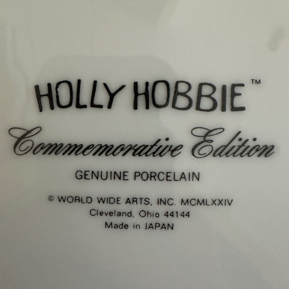 Holly Hobbie 1974 Mothers Day Plate Kind and Good is Motherhood Plate - Picture 2 of 11